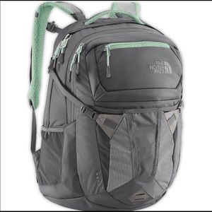 The North Face Recon Backpack! Gray and surf green
